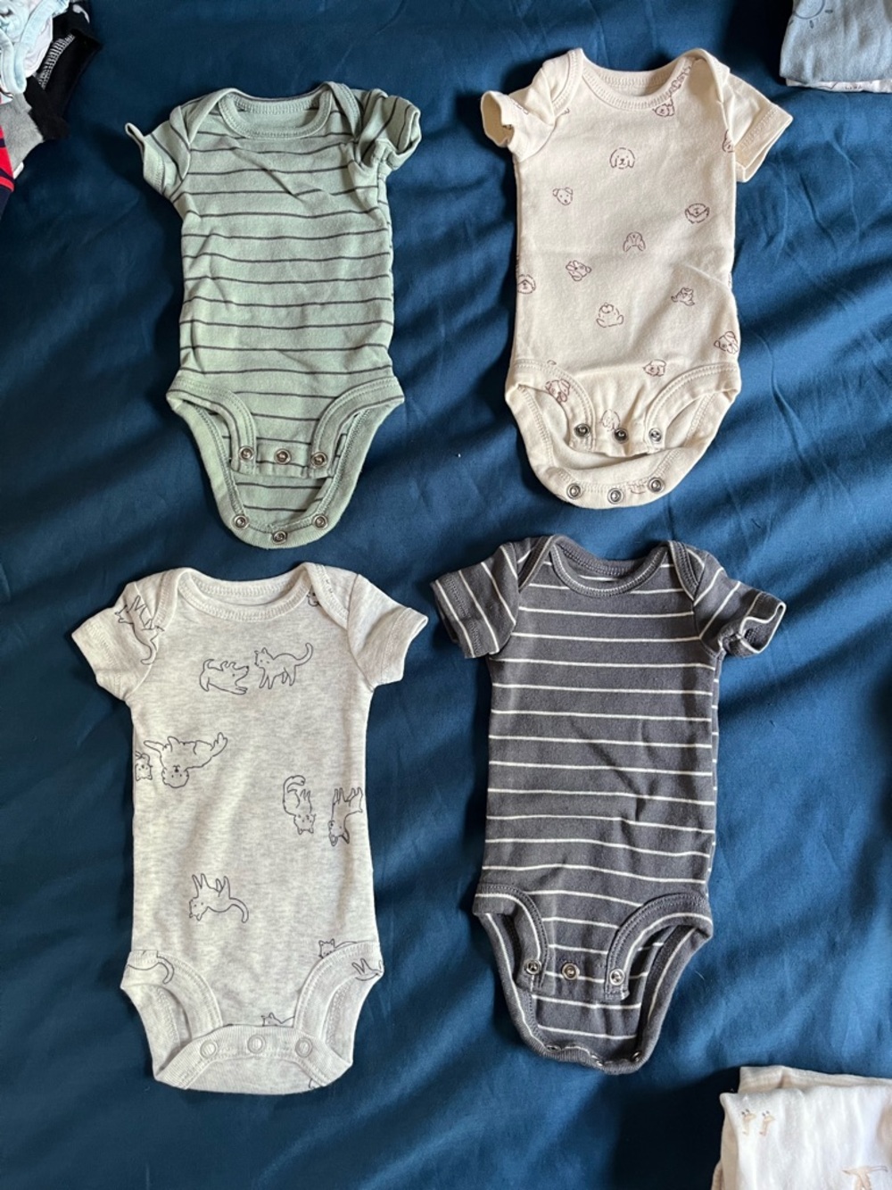 Carters Preemie 4 Pack Boys T Shirts